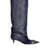 d-venus kb slouchy Cizme D-Venus-Slouchy până la genunchi din denim