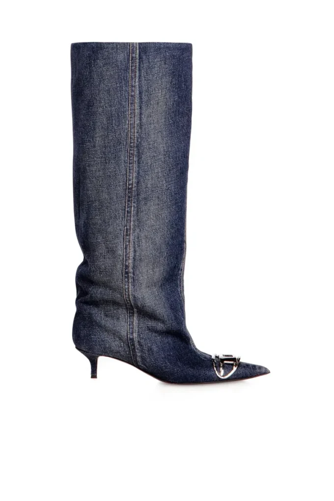 d-venus kb slouchy Cizme D-Venus-Slouchy până la genunchi din denim