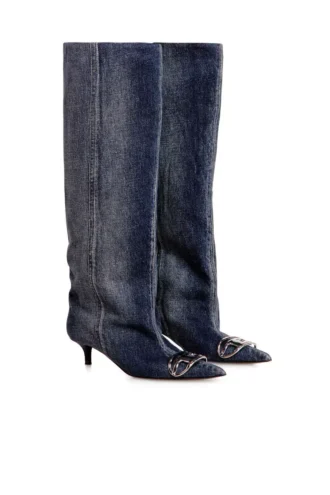d-venus kb slouchy Cizme D-Venus-Slouchy până la genunchi din denim