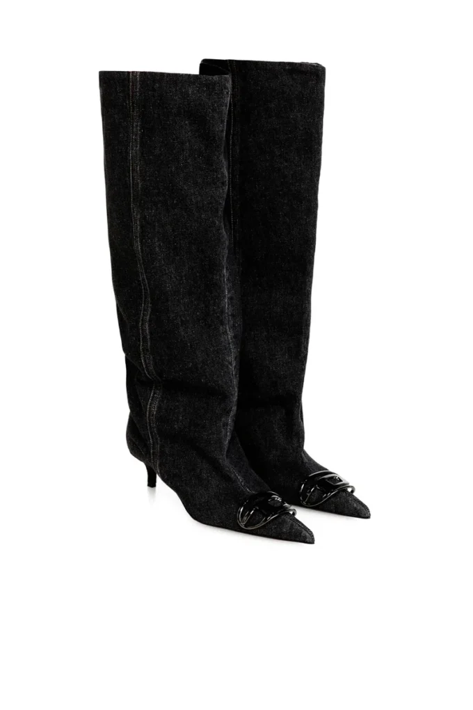 d-venus kb slouchy Cizme D-Venus-Slouchy până la genunchi din denim