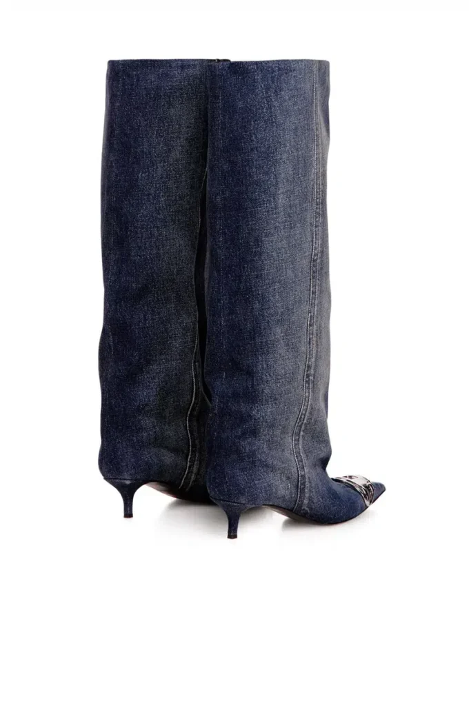d-venus kb slouchy Cizme D-Venus-Slouchy până la genunchi din denim