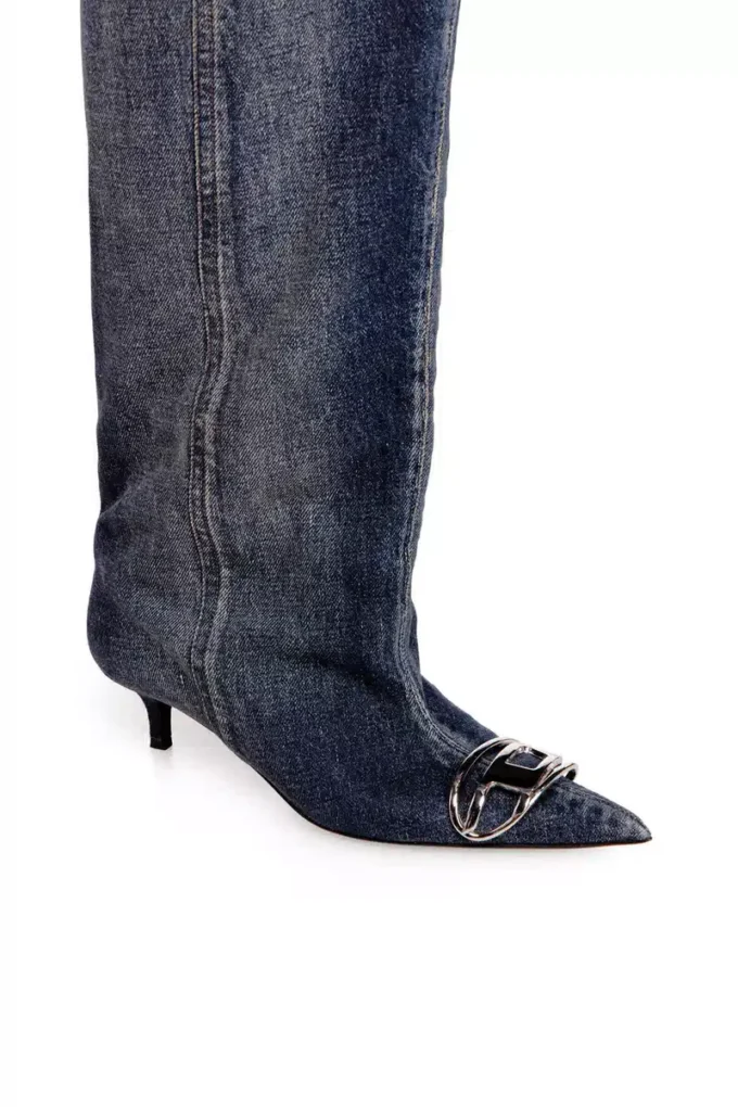 d-venus kb slouchy Cizme D-Venus-Slouchy până la genunchi din denim