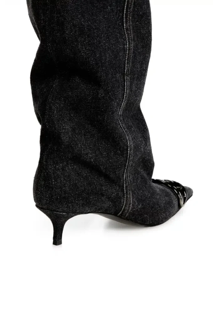 d-venus kb slouchy Cizme D-Venus-Slouchy până la genunchi din denim