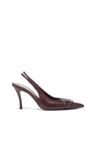d-venus sb Pantofi cu baretă D-Venus-Burgundy din piele nappa