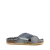 d-woodstock cross Papuci D-Woodstock-Crossover din denim franjurat d-woodstock cross Papuci D-Woodstock-Crossover din denim franjurat