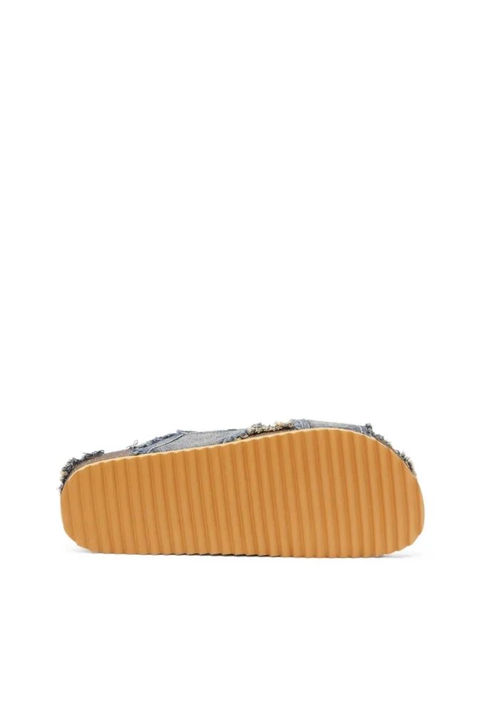 d-woodstock cross Papuci D-Woodstock-Crossover din denim franjurat d-woodstock cross Papuci D-Woodstock-Crossover din denim franjurat