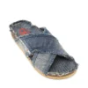 d-woodstock cross Papuci D-Woodstock-Crossover din denim franjurat d-woodstock cross Papuci D-Woodstock-Crossover din denim franjurat