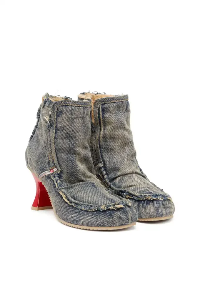 d-woodstock heel ab D-Woodstock – Cizme din denim cu toc d-woodstock heel ab D-Woodstock – Cizme din denim cu toc