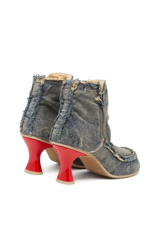 d-woodstock heel ab D-Woodstock – Cizme din denim cu toc d-woodstock heel ab D-Woodstock – Cizme din denim cu toc