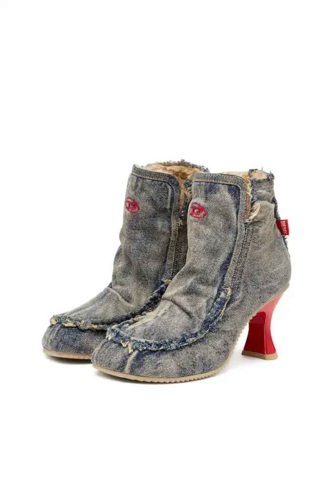 d-woodstock heel ab D-Woodstock – Cizme din denim cu toc d-woodstock heel ab D-Woodstock – Cizme din denim cu toc