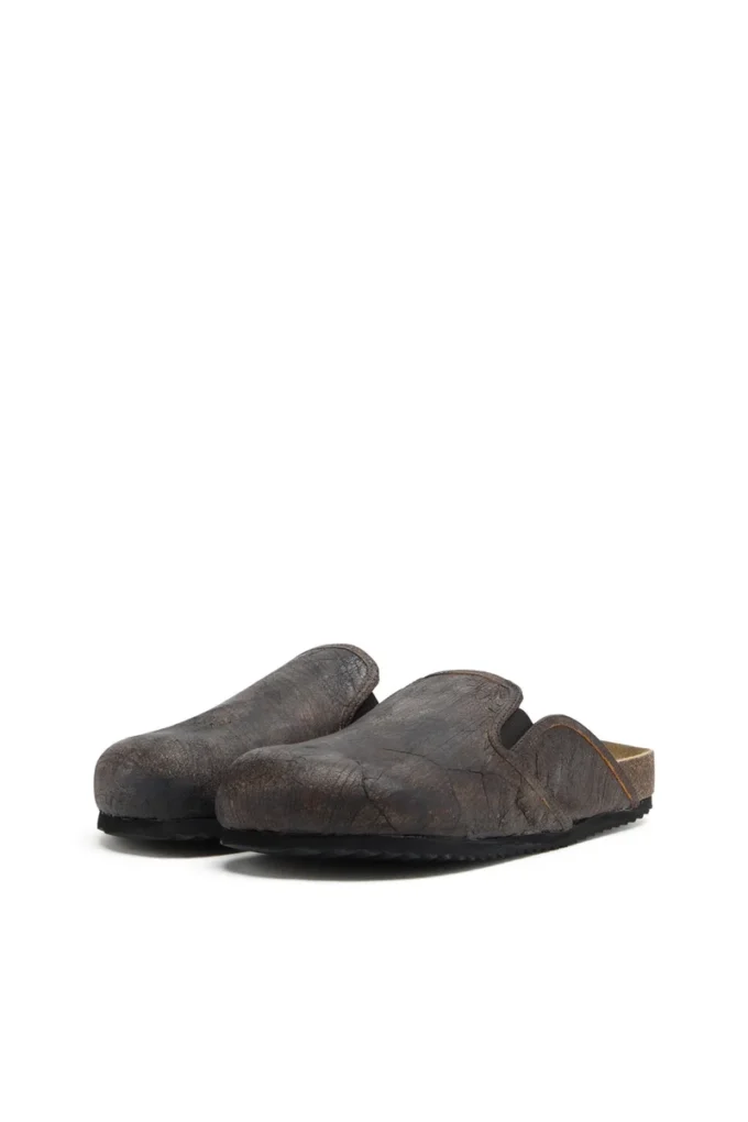 d-woodstock slip-on D-Woodstock-Clogs din piele de căprioară cu efect craquelé d-woodstock slip-on D-Woodstock-Clogs din piele de căprioară cu efect craquelé