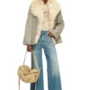 de-aconic-s Jachetă din denim jacquard cu fir plutitor de-aconic-s Jachetă din denim jacquard cu fir plutitor
