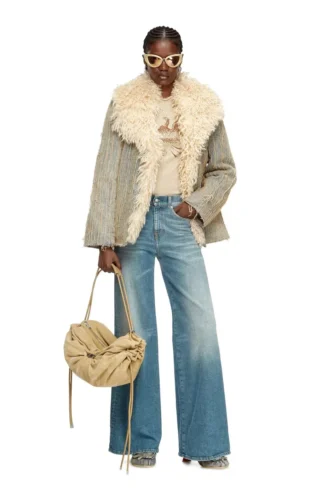 de-aconic-s Jachetă din denim jacquard cu fir plutitor