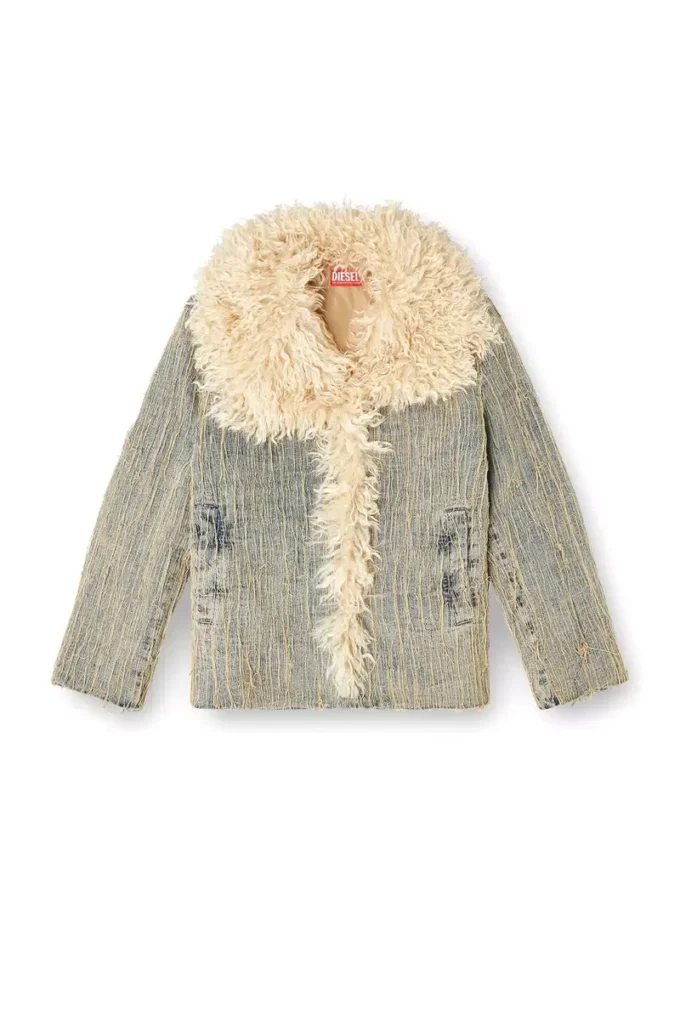 de-aconic-s Jachetă din denim jacquard cu fir plutitor de-aconic-s Jachetă din denim jacquard cu fir plutitor