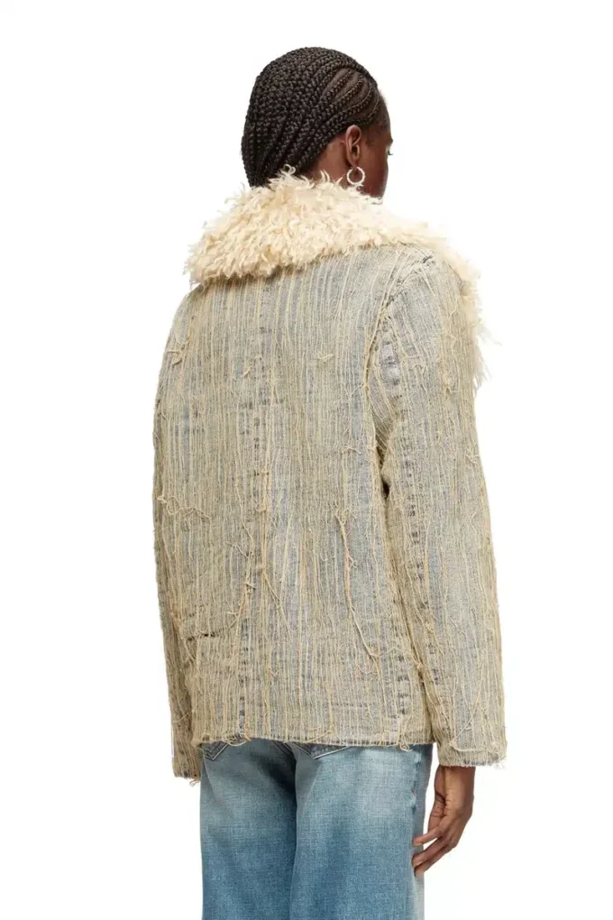 de-aconic-s Jachetă din denim jacquard cu fir plutitor de-aconic-s Jachetă din denim jacquard cu fir plutitor
