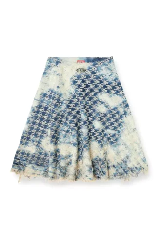 de-annet-fsh1 Fustă midi din denim cu țesătură în zigzag