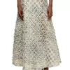 de-annina-fsh Fustă lungă din denim cu model houndstooth dévoré de-annina-fsh Fustă lungă din denim cu model houndstooth dévoré