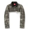 de-ansis-fsh2 Bolero din denim cu țesătură în model pied-de-poule