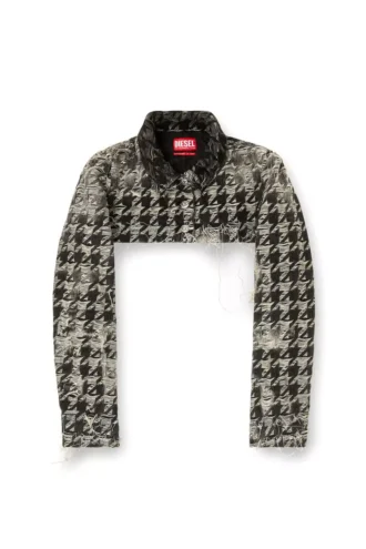de-ansis-fsh2 Bolero din denim cu țesătură în model pied-de-poule