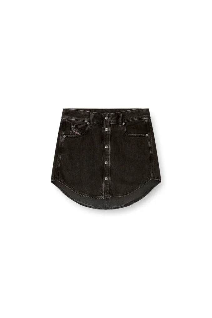 de-ard Fustă mini din denim cu nasturi în față de-ard Fustă mini din denim cu nasturi în față