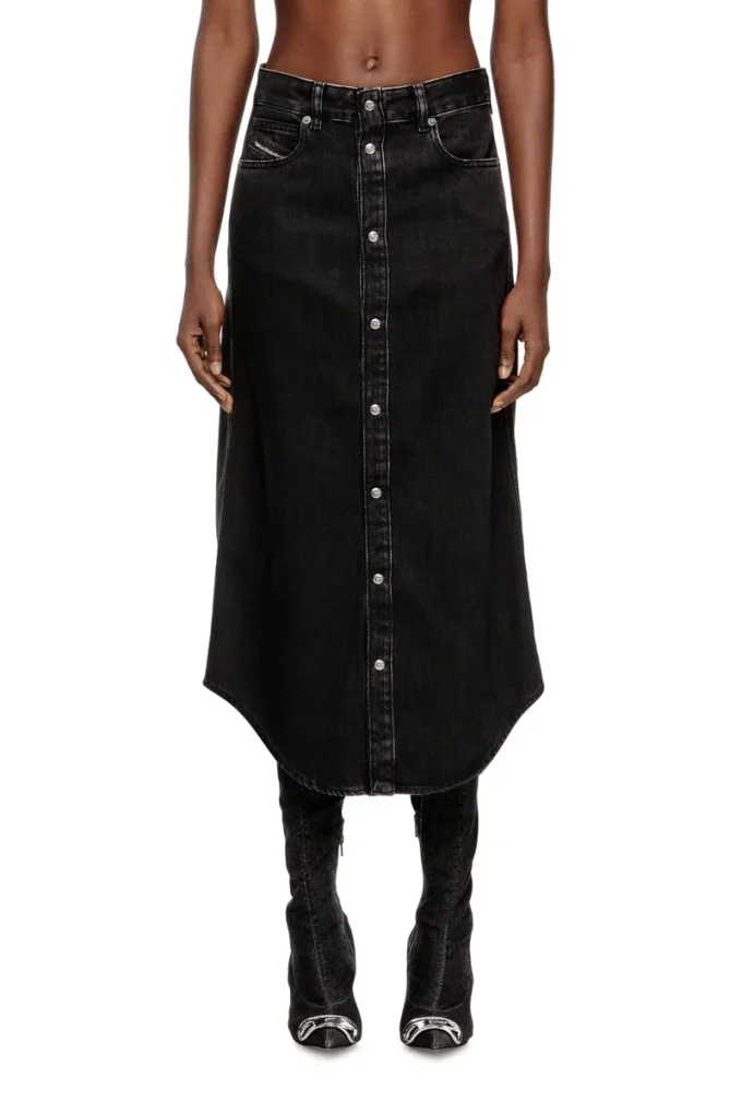 de-ard-long Fustă midi din denim de-ard-long Fustă midi din denim
