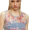 de-ciri-fse Top din denim devoré cu flori de-ciri-fse Top din denim devoré cu flori