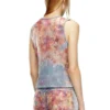 de-ciri-fse Top din denim devoré cu flori de-ciri-fse Top din denim devoré cu flori