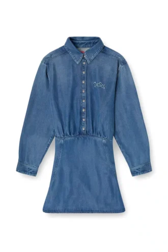 de-drevia-s Rochie din denim cu broderie pe spate
