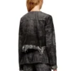 de-graffy-fsh Jachetă din denim de bumbac și cânepă tratat cu laser