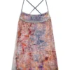 de-held-short-fse Rochie midi cu bretele din denim cu paiete de-held-short-fse Rochie midi cu bretele din denim cu paiete