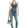 de-janice-s Top cu gât halter din denim Reform de-janice-s Top cu gât halter din denim Reform