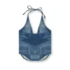 de-janice-s Top cu gât halter din denim Reform de-janice-s Top cu gât halter din denim Reform