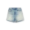 de-jiro Pantaloni scurți din denim cu efect uzat de-jiro Pantaloni scurți din denim cu efect uzat