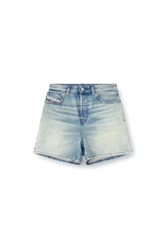 de-jiro Pantaloni scurți din denim cu efect uzat