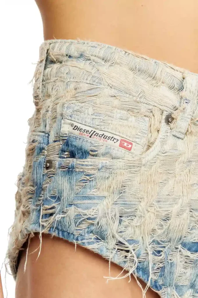 de-jizz-fsh1 Pantaloni scurți din denim cu țesătură în zig-zag de-jizz-fsh1 Pantaloni scurți din denim cu țesătură în zig-zag