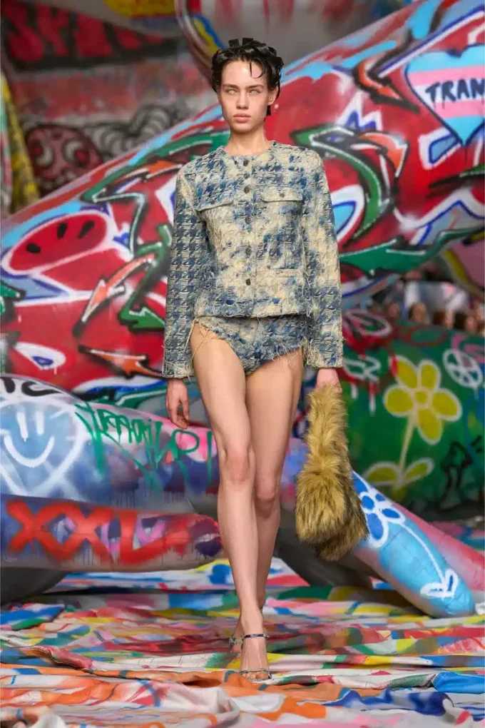 de-jizz-fsh1 Pantaloni scurți din denim cu țesătură în zig-zag de-jizz-fsh1 Pantaloni scurți din denim cu țesătură în zig-zag