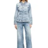 de-katerin-fsh Jachetă ajustată din denim de bumbac și cânepă tratat cu laser de-katerin-fsh Jachetă ajustată din denim de bumbac și cânepă tratat cu laser