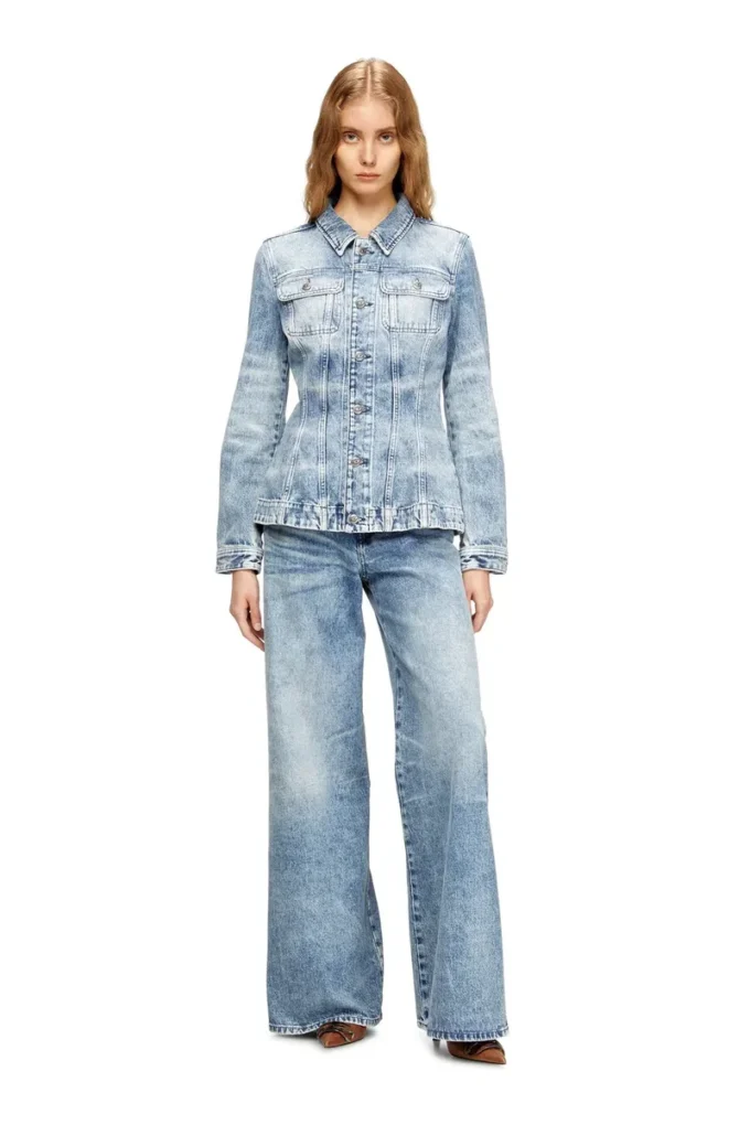 de-katerin-fsh Jachetă ajustată din denim de bumbac și cânepă tratat cu laser de-katerin-fsh Jachetă ajustată din denim de bumbac și cânepă tratat cu laser