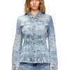 de-katerin-fsh Jachetă ajustată din denim de bumbac și cânepă tratat cu laser de-katerin-fsh Jachetă ajustată din denim de bumbac și cânepă tratat cu laser