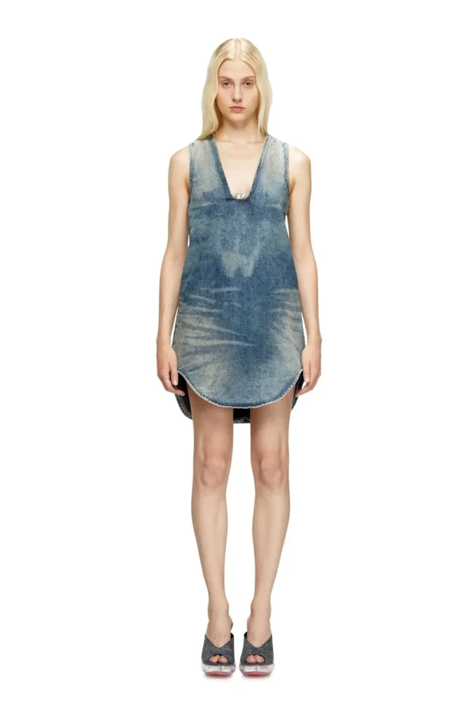 de-laris-dress-s Rochie scurtă din denim marmorat de-laris-dress-s Rochie scurtă din denim marmorat