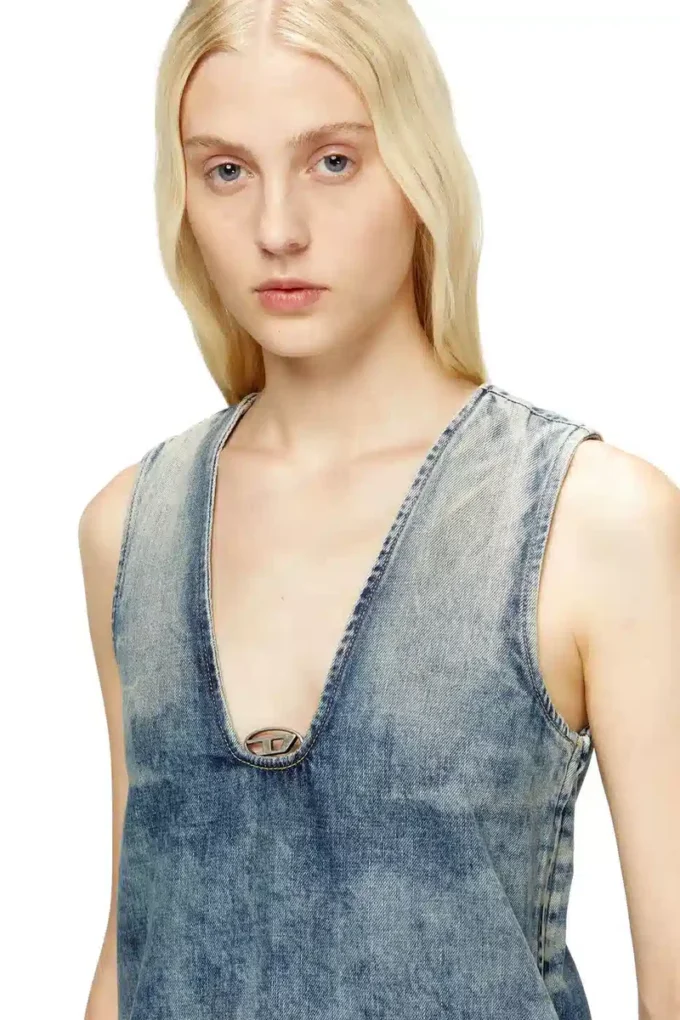 de-laris-dress-s Rochie scurtă din denim marmorat de-laris-dress-s Rochie scurtă din denim marmorat