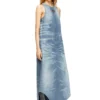 de-lina-s Rochie lungă din denim marmorat de-lina-s Rochie lungă din denim marmorat