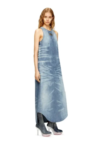 de-lina-s Rochie lungă din denim marmorat