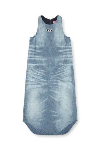 de-lina-s Rochie lungă din denim marmorat