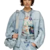 de-marge-fse Jachetă oversized din denim cristal de-marge-fse Jachetă oversized din denim cristal