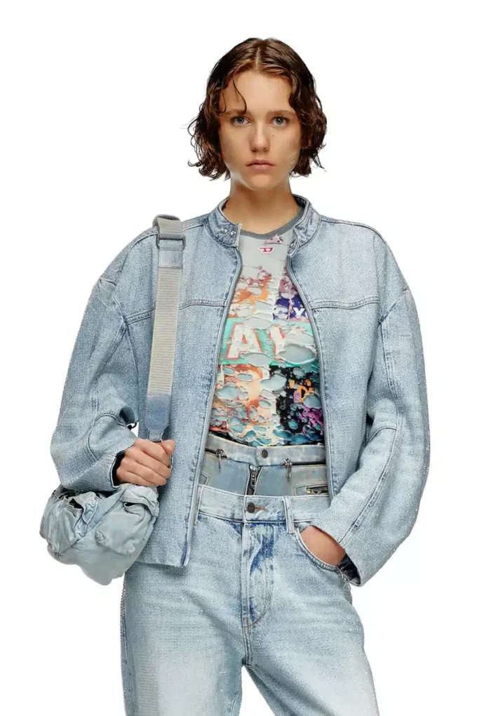de-marge-fse Jachetă oversized din denim cristal de-marge-fse Jachetă oversized din denim cristal