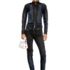 de-morny-s Jachetă în stil biker din denim bicolor de-morny-s Jachetă în stil biker din denim bicolor
