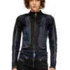 de-morny-s Jachetă în stil biker din denim bicolor de-morny-s Jachetă în stil biker din denim bicolor