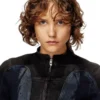 de-morny-s Jachetă în stil biker din denim bicolor de-morny-s Jachetă în stil biker din denim bicolor