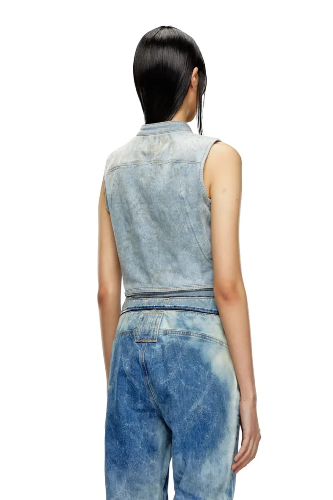 de-nata-fse Top din denim cu detalii biker, ca o a doua piele de-nata-fse Top din denim cu detalii biker, ca o a doua piele